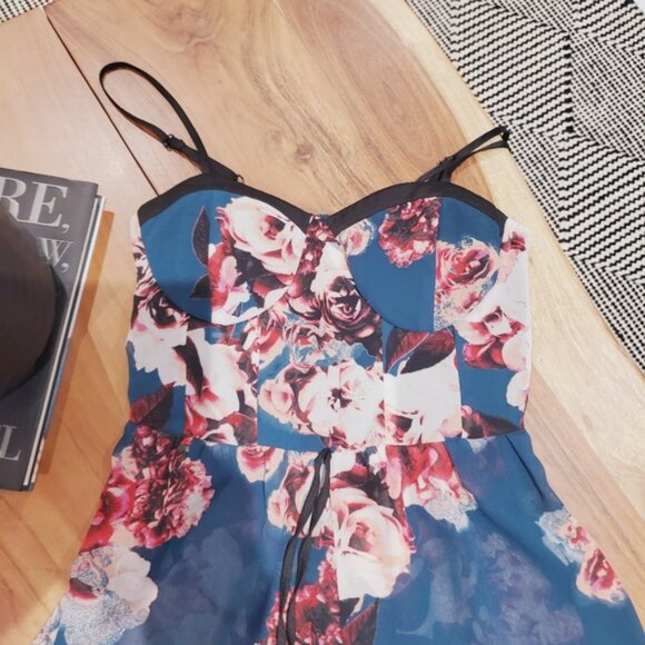 Vintage BAND OF GYPSIES Boho Semi Sheer Romper Shorts - Picture 9 of 9